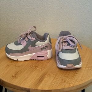 Nike Air Max Baby Sneakers in Gray and Pink